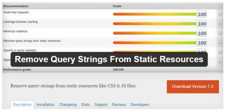خطای Remove query strings from static resources چیست